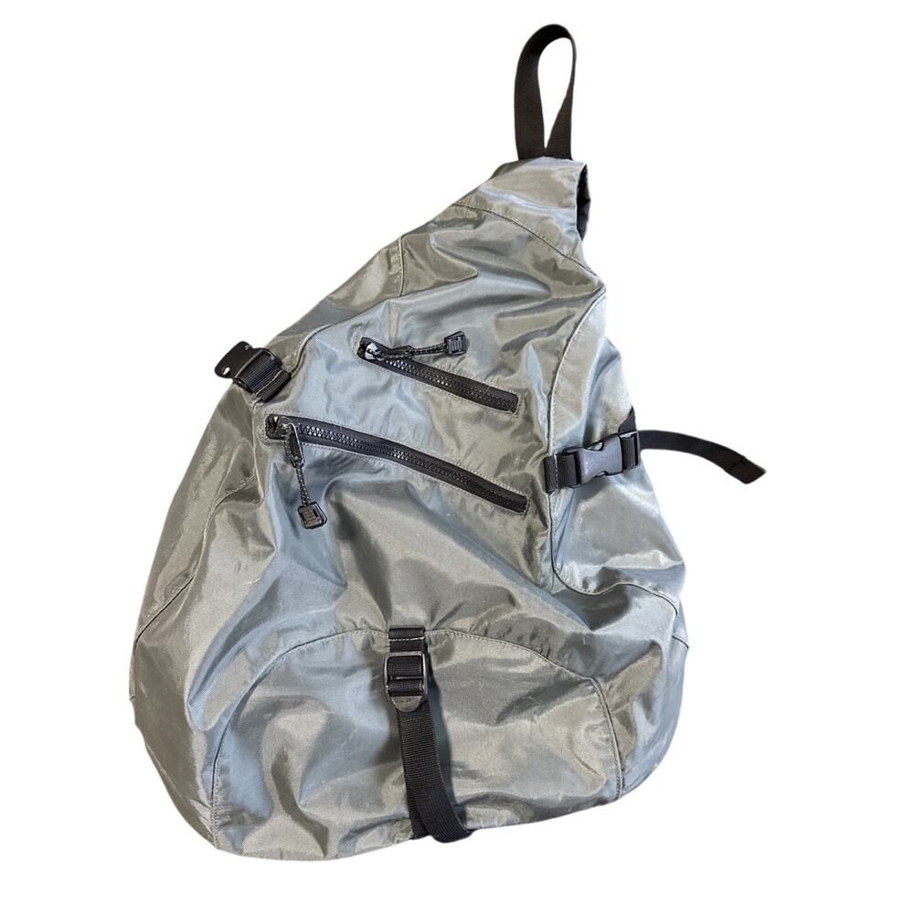VTG Gap Sling Backpack Nylon Crossbody Bag Y2K Tech Utility Tactical Corpcore